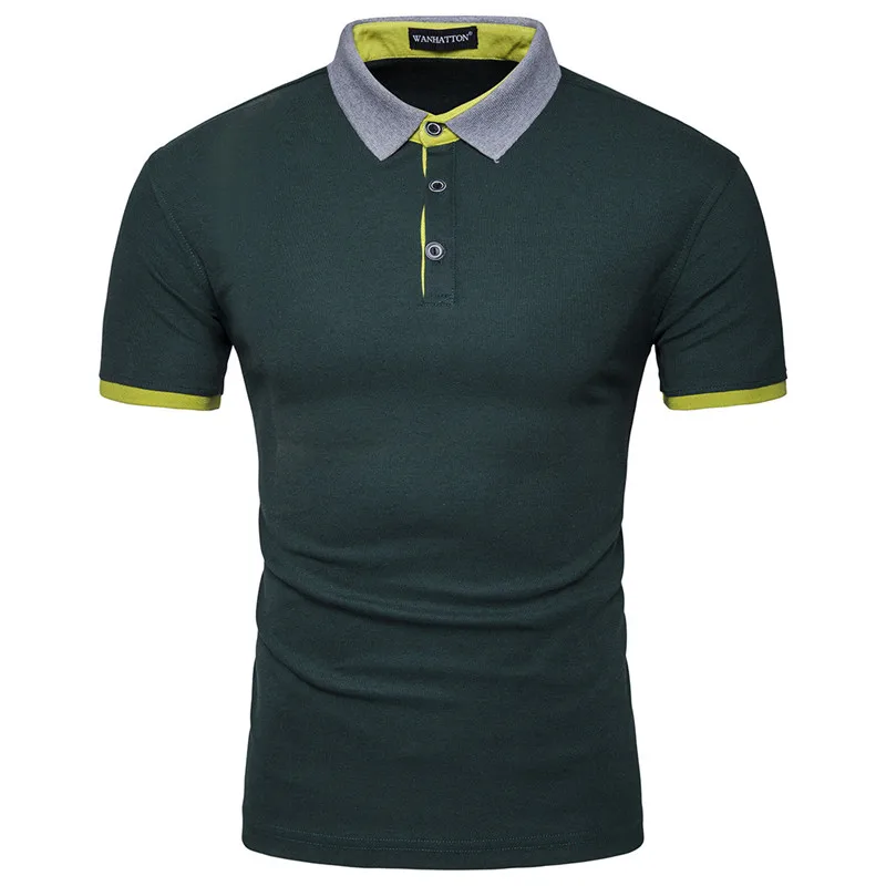 New 2017 Fashion Brand Clothing Solid Casual Polo Shirts Men's