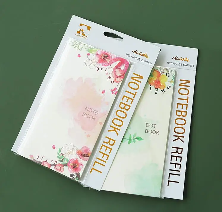 

TN Notebook Refills Paper Book 21*11cm DIY Journal 64 sheets Blank/Lined/Grid/Dot/Monthly Plan