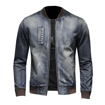 

Autumn Winter 2019 Denim Jacket Men Brand Clothing High Quality Business Casual Zipper Jeans Jacket Coat Male Coats streetwear