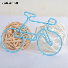 Новые 3 шт/комплект металлический зажим велосипед Форма Бумага клипы Цвет ful Забавный Kawaii закладку Офис Школьные Канцелярские Цвет случайный