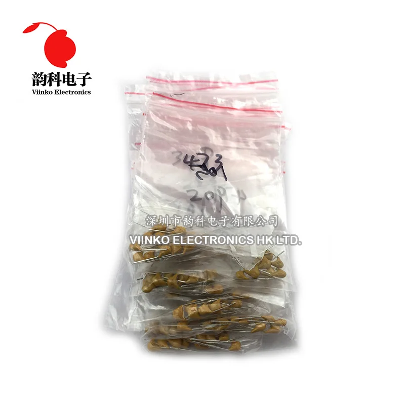 

20PF-105(1UF) 50V 18ValuesX10pcs=180pcs Mono Monolithic Capacitors Monolithic Ceramic Capacitor Assortment Kit