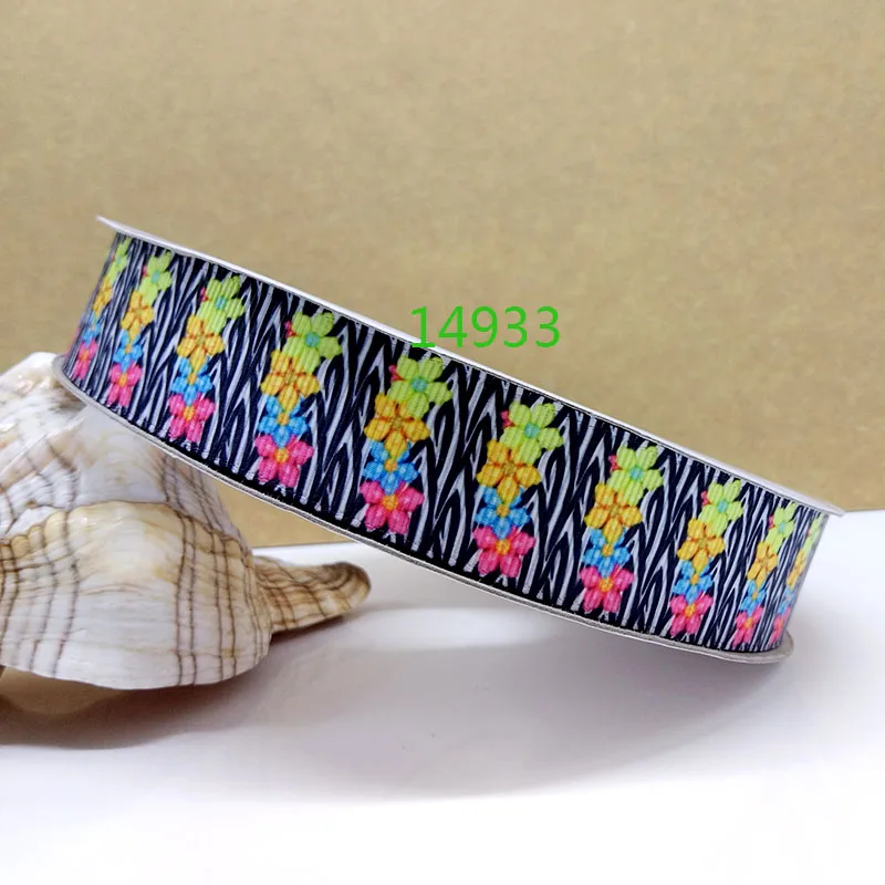 50 ярдов мультфильм печатных grosgrain ленты 15000 - Цвет: 14933