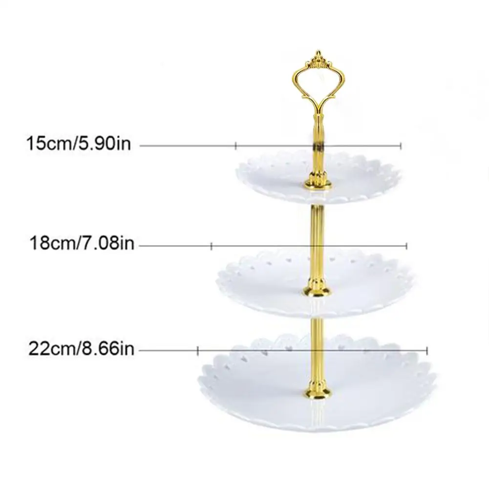 Тарелка для фруктов в европейском стиле костюм из трех Слои закуски стойки Гостиная с фруктами свадебный торт стеллаж для выставки товаров конфетная стойка 3-х уровневая подставка для свадебного торта