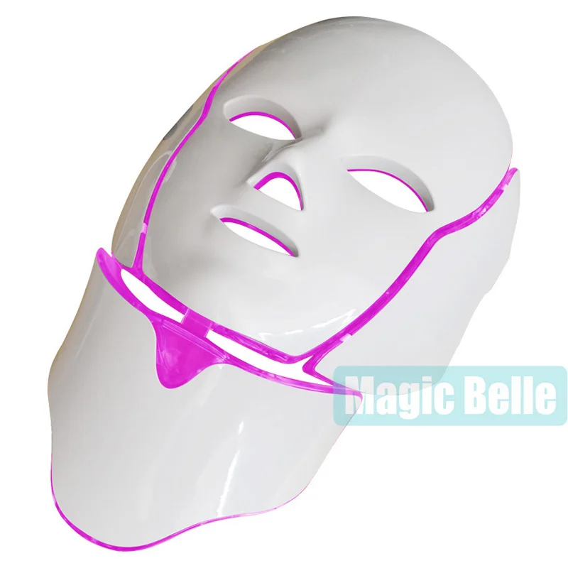 3 Color Photon LED Infrared Facial Neck Mask Skin Microcurrent Massager