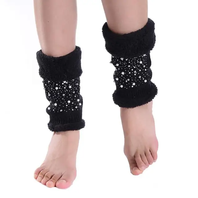 fashion style design 23cm winter leg warmers for women cotton women plus size leg warmers