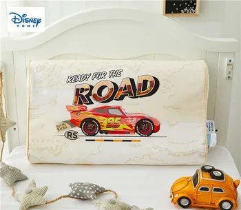 

Lightning McQueen Cars pillows for kid bedding health LATEX pillow neck home decoration cervical care slow rebound sleeping boys