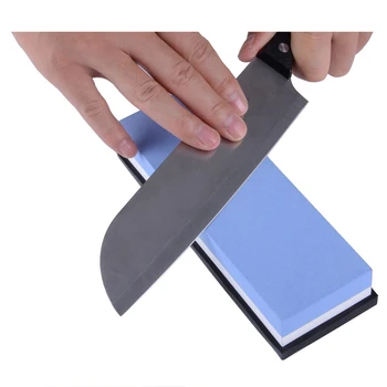 

Professional Grade 2-IN-1 1000/6000 Grit Whetstone 2-sided Corundum Coarse Sharpening Fine Knife Sharpening Stones