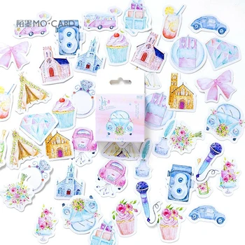 

45PCS/LOT Lucky Wishes Stickers Set Decorative Stationery Stickers Scrapbooking DIY Diary Album Stick Lable TZ130