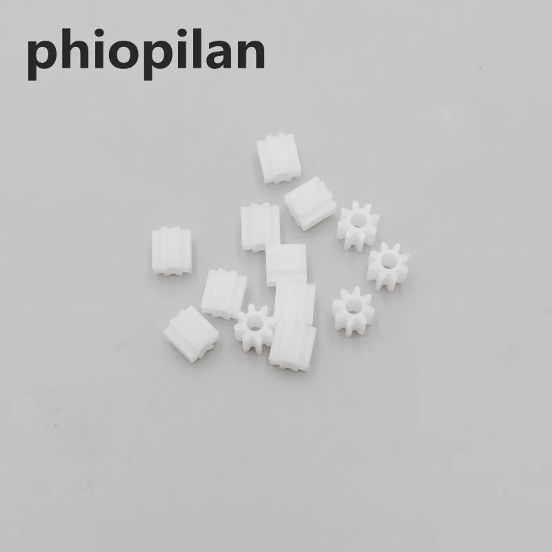 

Phiopilan 0.5 modulus 8T 2A 8 Teeth 8-2A aperture=1.95mm Plastic Spindle Gear,Motor gear Model Car Gear fit to 2mm optical axis