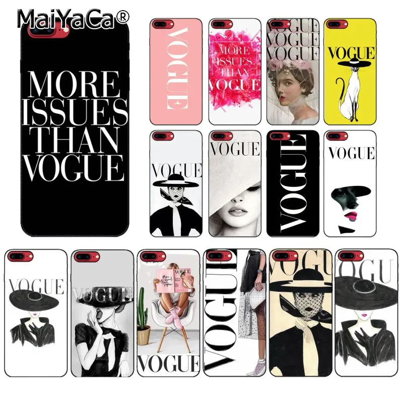 Модная женщина больше проблем чем Vogue PhoneCase для iphone 12 11 pro MAX 6S 6plus 7 7plus 8 8Plus X Xs 5 5S XR |