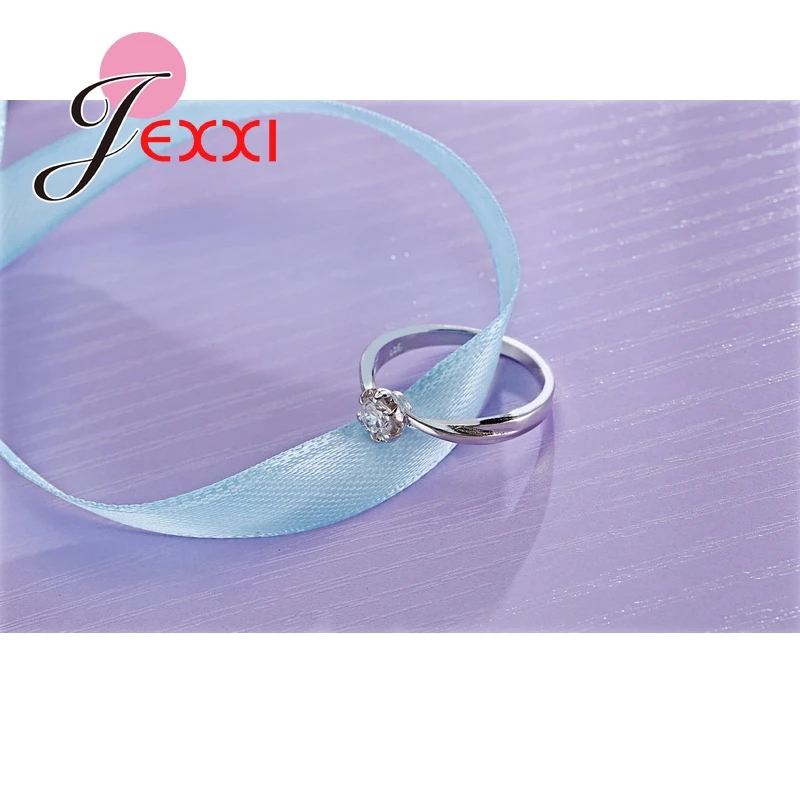 925 Sterling Silver Needle Jewelry Rings For Women Wedding Jewelry Bijoux Zirconia Vintage Accessories Engagement Hollow silver ring wedding rings silver rings