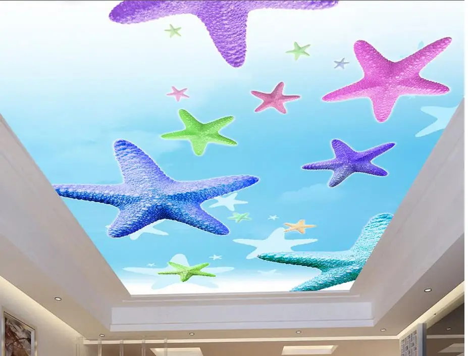 

custom 3d ceiling murals wallpaper starfish wallpapers for living room ceiling wallpaper photo wall mural for ceiling