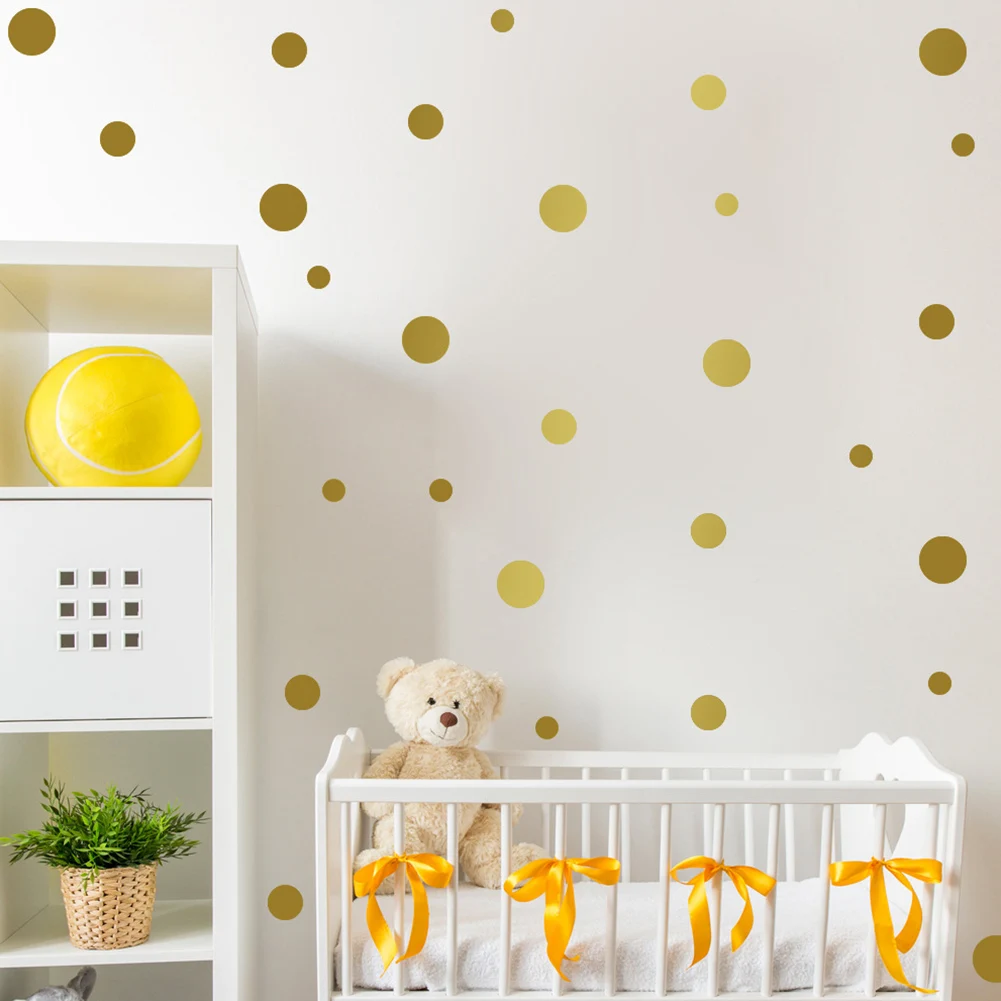 

Polka Dot Wall Sticker Removable Wall Decal Eco-Friendly Circle Round Wall Stickers Artistic Design Wallpaper Mural