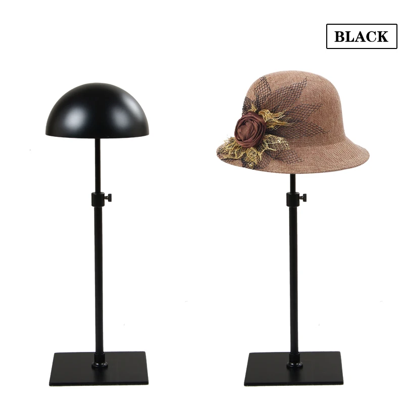Металлический держатель для шляпы с регулируемой высотой|standing hat rack|hat stand display