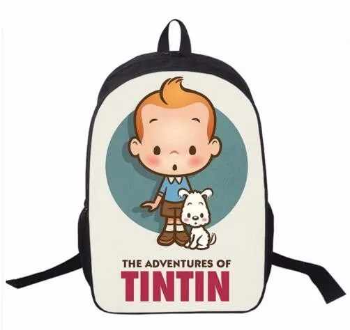 Мультяшный рюкзак Tintin Adventure/Popeye The Sailor для подростков, школьные рюкзаки для мальчиков и девочек, детские школьные сумки, женская сумка