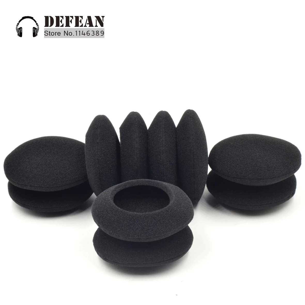 10x foam pad Ear cover pads for PHILIPS SHM7405 SHM 6100 7405 Headphones sbEarphone Accessories