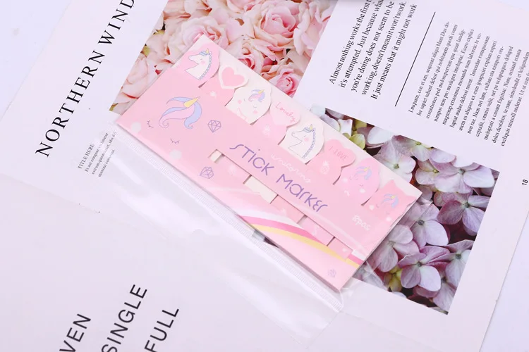 1 компл. Блокноты Sticky Notes зеленый мёд Единорог бумажный блокнот iary Скрапбукинг наклейки офисные школьные канцелярские закладки
