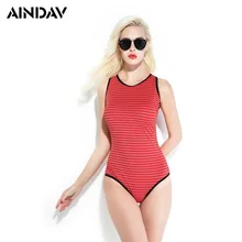 Абсолютно сдельный купальник, Женский сексуальный купальник, винтажный полосатый стиль, бикини на молнии сзади, Цельный Монокини, купальный костюм