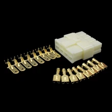 1Pcs 6.3mm Terminal Male Female 8 Way Connectors Set Motorcycle Car ATV Scooter High Quality Auto Car Accessory Vehicle Parts