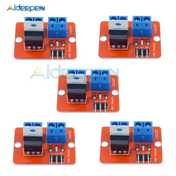

5Pcs 0-24V Top Mosfet Button IRF520 MOS Driver Module MCU ARM Raspberry Pi Smart Electronics for Arduino