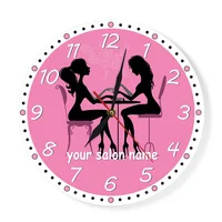 Manicure Salon Wall Clock Nail Salon Spa Personalized Wall Clock Custom Artwork Pedicure Art Nail Studio Business Wall Art Decor 1