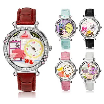 

Fashion Casual Brand Rhinestone Wristwatch Stereoscopic 3D Crystal Quartz Watch