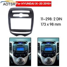 Radio Facia Voor 2010 + Hyundai IX20 2DIN dvd-speler Fascia Car Stereo Radio Installatieprocedure Dash