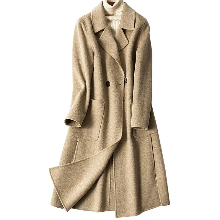 Couture Chart Cachemire De 2018 Avec Double Pour En Garder Manteau Au see grade Chart Hiver See Face Haute Chaud Robe Sobretudo Tempérament wHX4Bxq0
