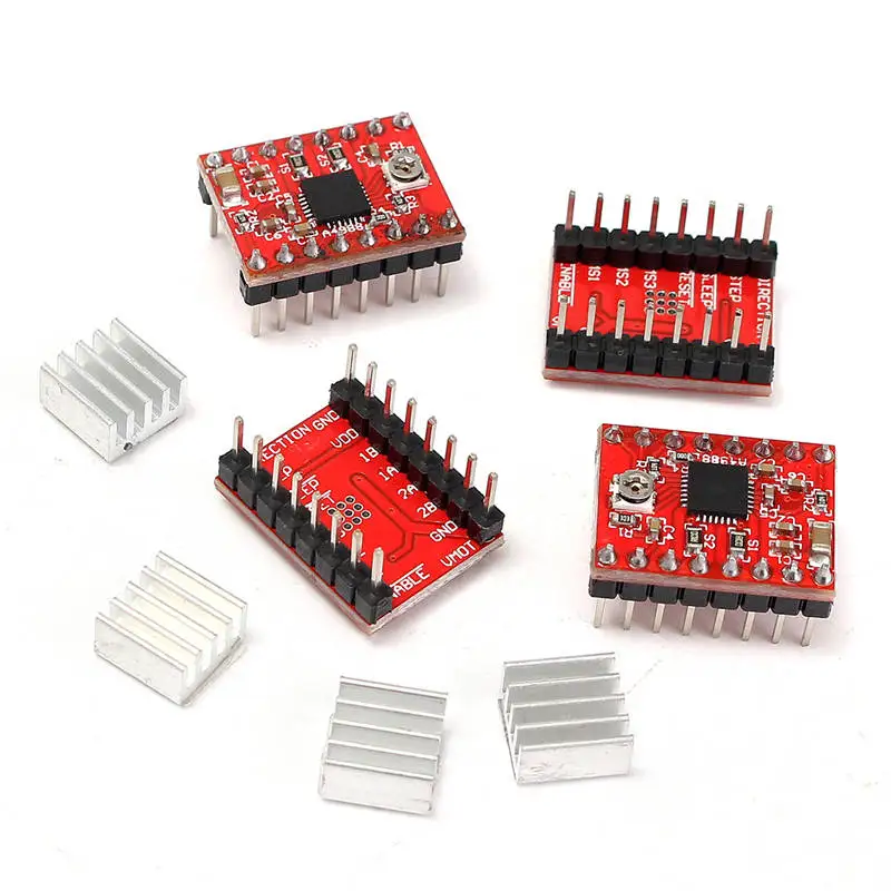 

CNC Shield Board + for UNO R3 Board +4Pcs A4988 Stepper Motor Driver For Arduino Engraver Integrated Circuits