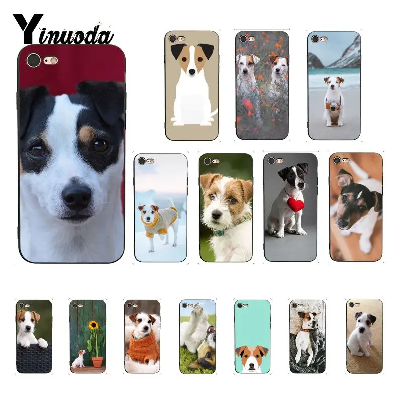 

Yinuoda Jack Russell Terrier Dog Black TPU Soft Silicone Phone Case Cover for iPhone 8 7 6 6S 6Plus X XS MAX 5 5S SE XR 10 Cover