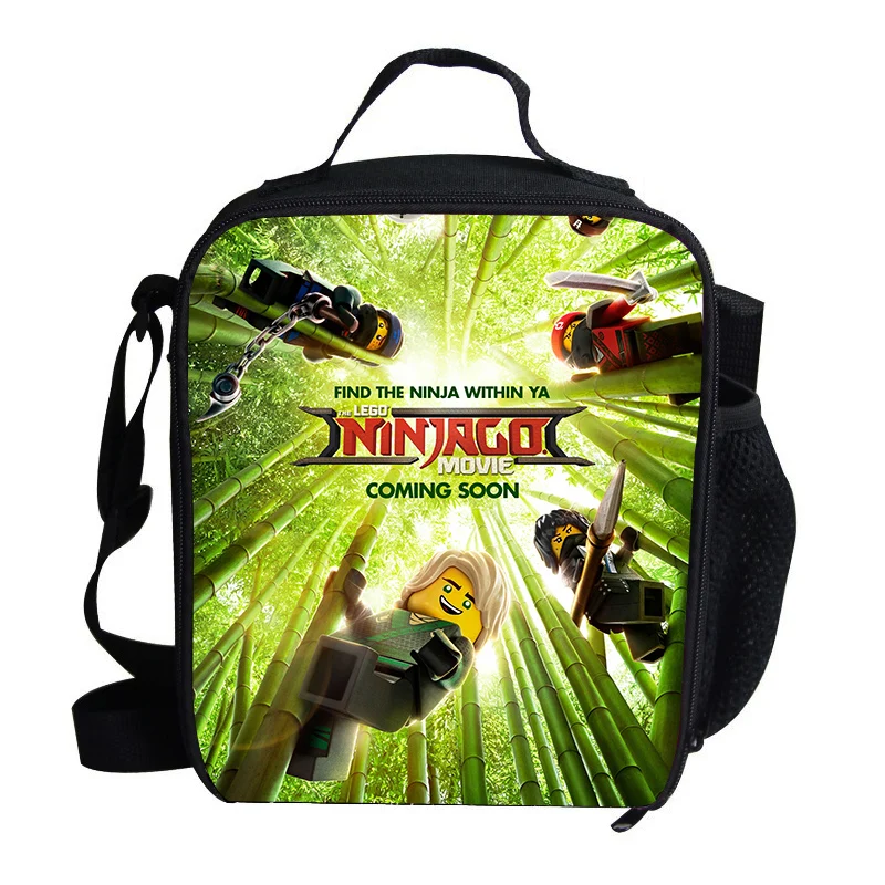 Мультфильм Аниме Ninjago печать термоизолированная сумка для ланча девочек