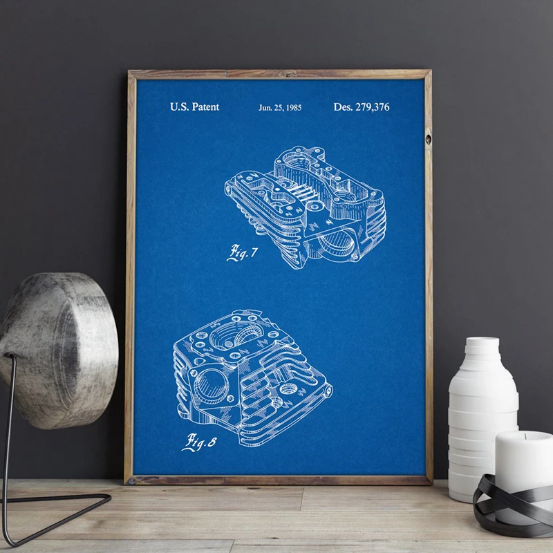 Motorcycle Parts Prints