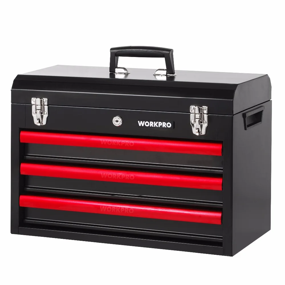 WORKPRO 408PC Metal Tool Box Set Hand Tools Home Tool Set 