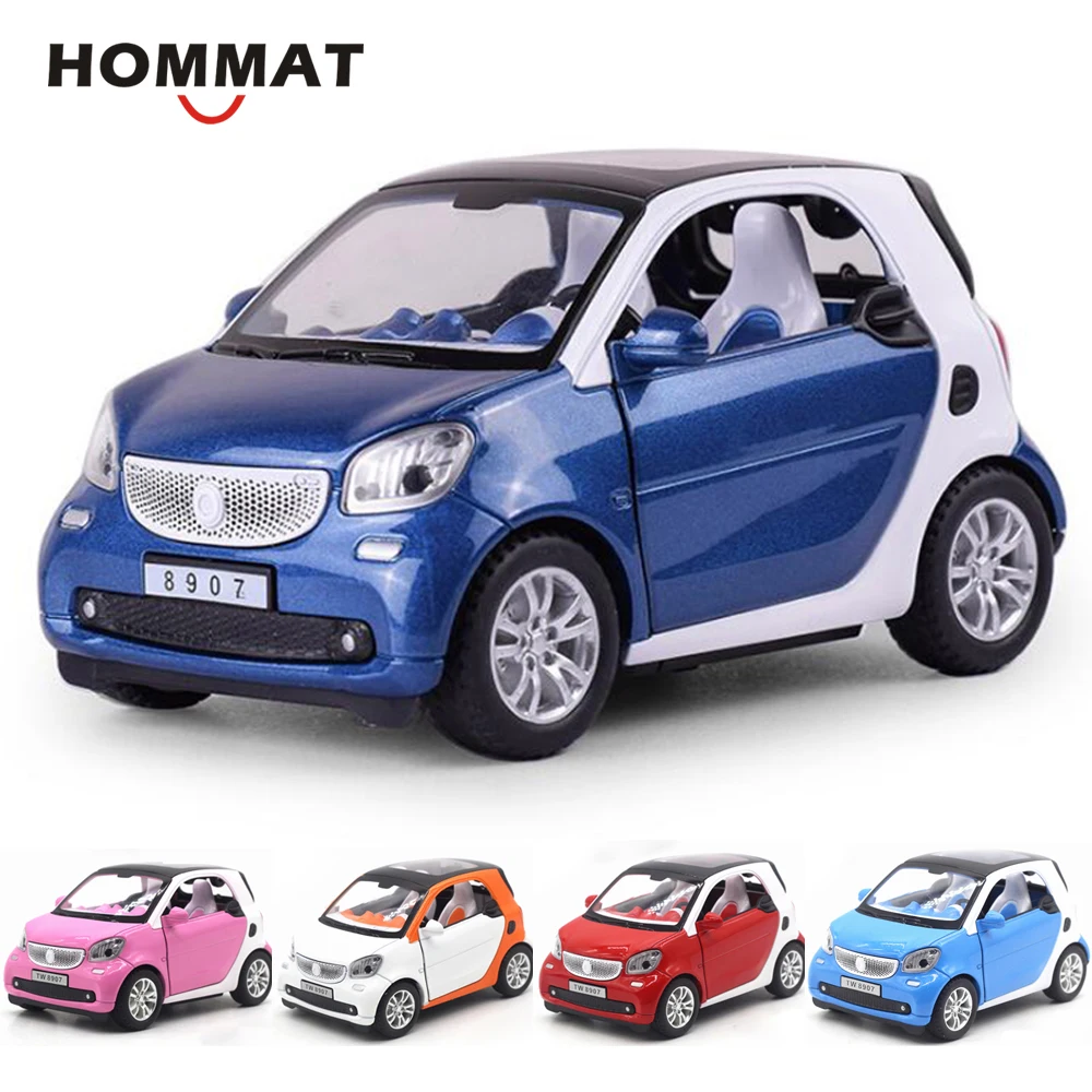 HOMMAT Simulation 124 Mini Smart ForTwo Model Vehicle Alloy Metal
