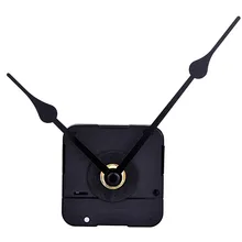 Черный 2 руками Сделай Сам Механизм кварцевых часов, 6/25 дюйма Максимальная циферблат Толщина, 17/25 дюймов полная вал Длина(черный