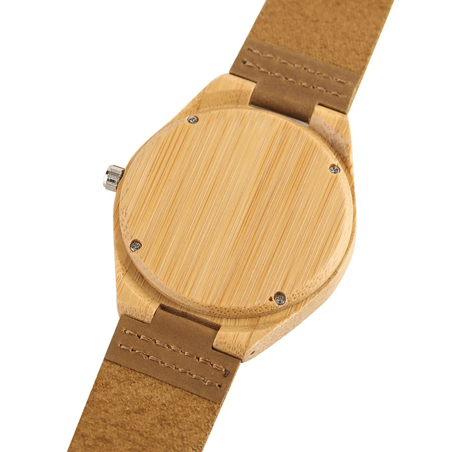 Creative Hands Craft Dragon Dial Wooden Watches Natural Bamboo Analog Genuine Leather Carving Wood Quartz Watch Men Reloj Hombre 2018 (5)