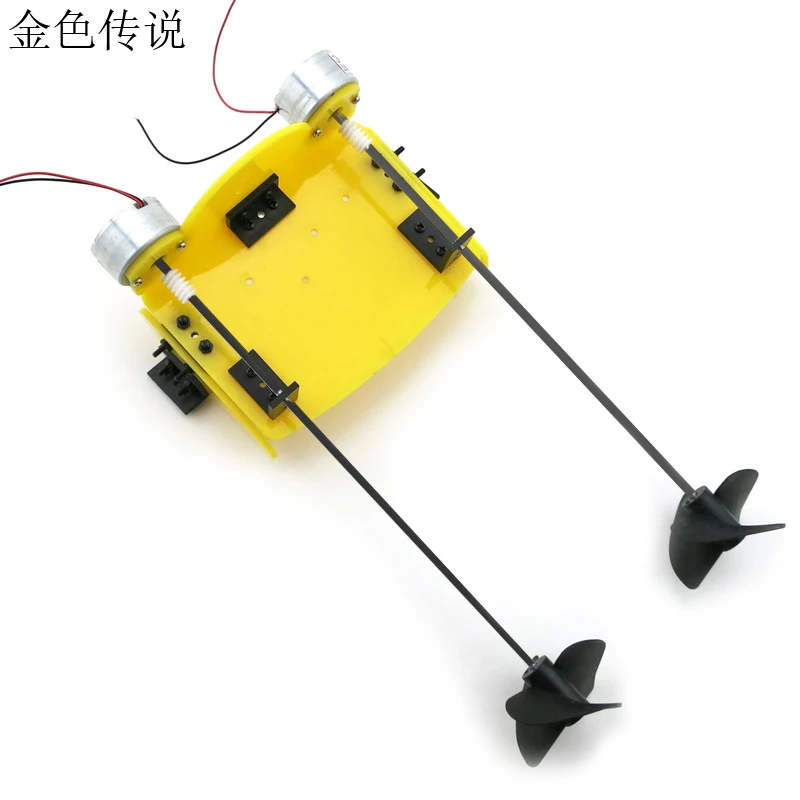 

F17929 DIY Handmade Accessory Boat Ship Kit Electric Two Motor Propeller Power Driven for Remote Control Boat Model Robot