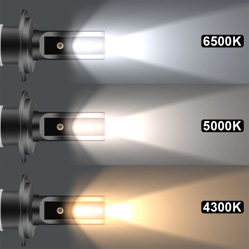 Hlxg 2 шт. 5000K светодиодный фонарь Lumi светодиодный s ZES Chips Автомобильная фара H11 H8 противотуманная фара 12 В 4300 К светодиодный 24 В 6500 к автостайлинг