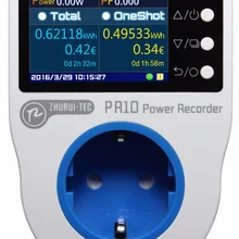 PR10-C EU16A(немецкая штепсельная вилка) Домашняя измерительная розетка/домашний счетчик энергии/регистратор электропитания/счетчики электроэнергии/16 единиц валюты