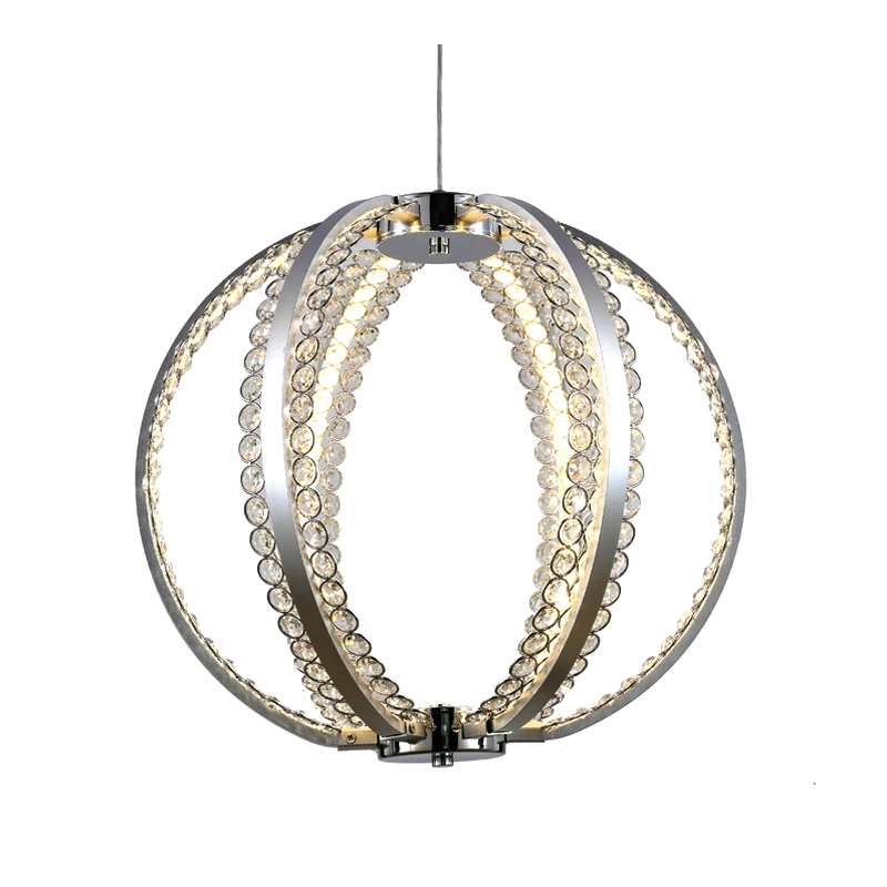 

brief design modern LED chandelier crystal LED lamp round chandelier dinning room light fixtures