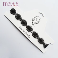 

low price black Lace collar necklace,silver Lace choker necklace for women,good quality Velvet belt choker necklace