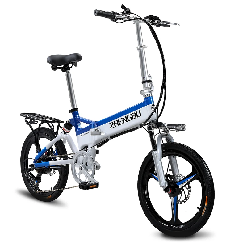 

20inch electric bicycle folding ebike lightweight mini electric assist bike smart lcd max speed 35km/h Double suspension ebike