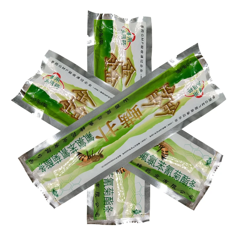 

4bag 20 strips beehive guardar varroa mite medicine control flumethrin killer strip fluvalinate for bees acaricide control