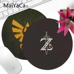 MaiYaCa Legend of Zelda Логотип печати Уникальный Настольный коврик круглый Мышь Pad клавиатуры коврик геймер игровой коврик для мыши круглый стол мат