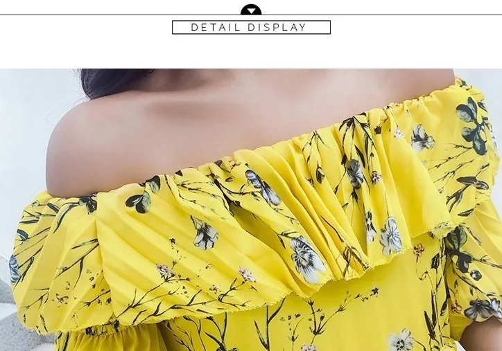 Новое Женское желтое платье гофрированное Плиссированное с принтом богемное высококачественное элегантное винтажное длинное платье