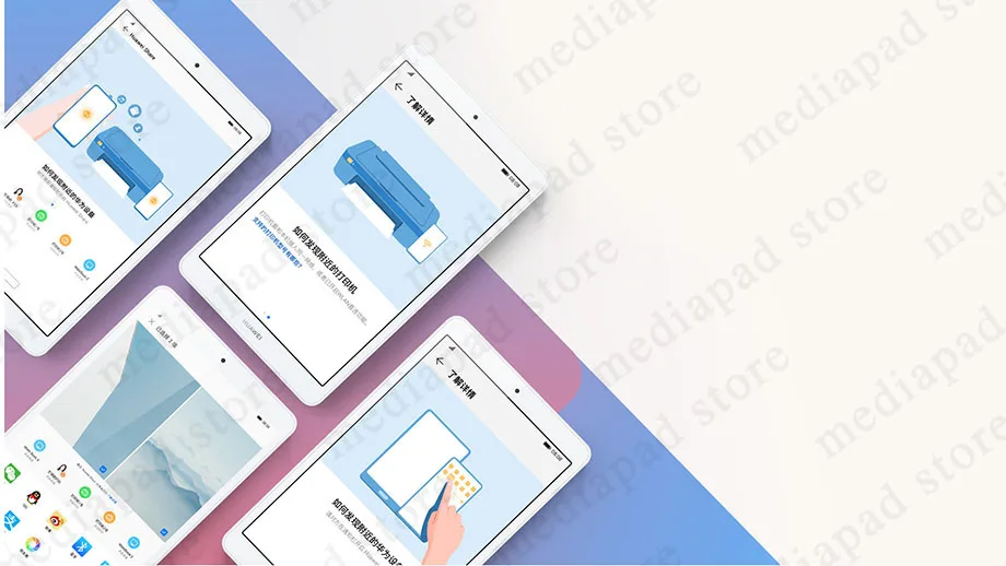 Официальный HUAWEI Mediapad M5 lite 8,0 дюймовый планшетный ПК Kirin 710 Восьмиядерный аккумулятор 5100 мАч Android 9,0 Поддержка Google play store