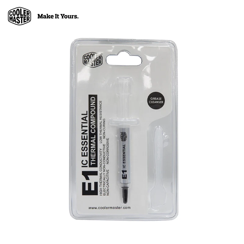 Cooler Master E1 Thermal Grease Paste Compound Silicon Scraper CPU