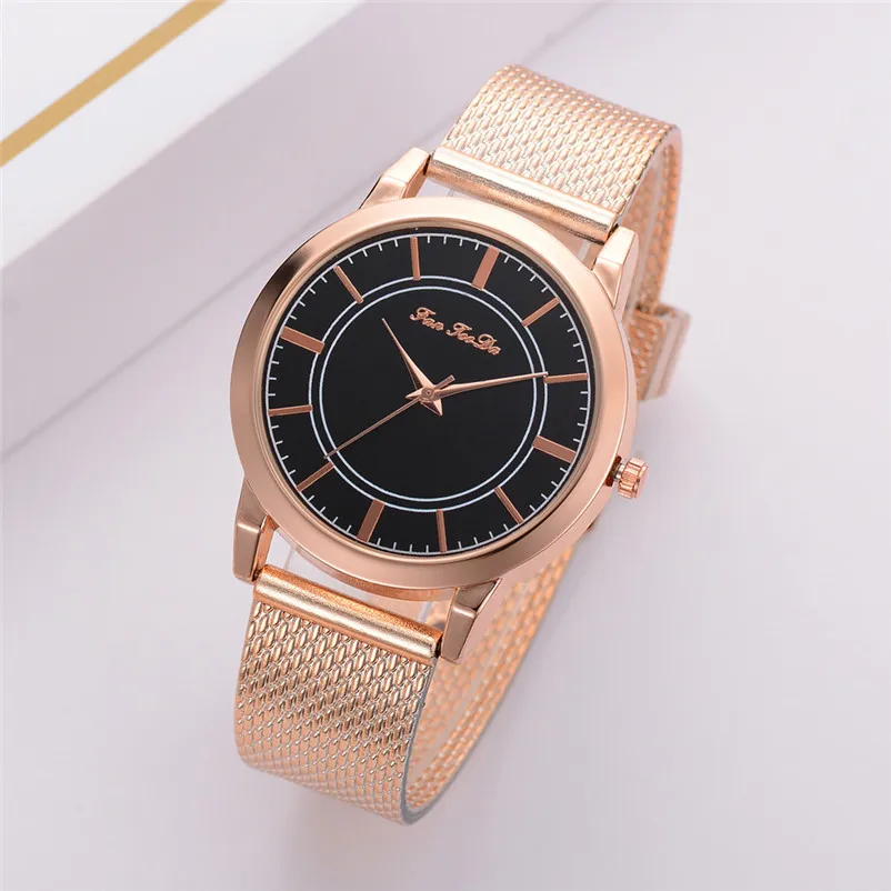 Excellent Quality women watches bracelet watch ladies Stainless Steel Mesh buckle Analog Quartz Watch clock Montre femme Y19 (4)