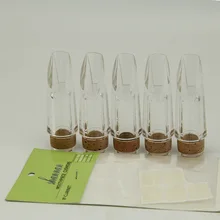 5 шт. Кристалл Кларнет, Кларнет мундштук прозрачный высококачественный+ зубные pad