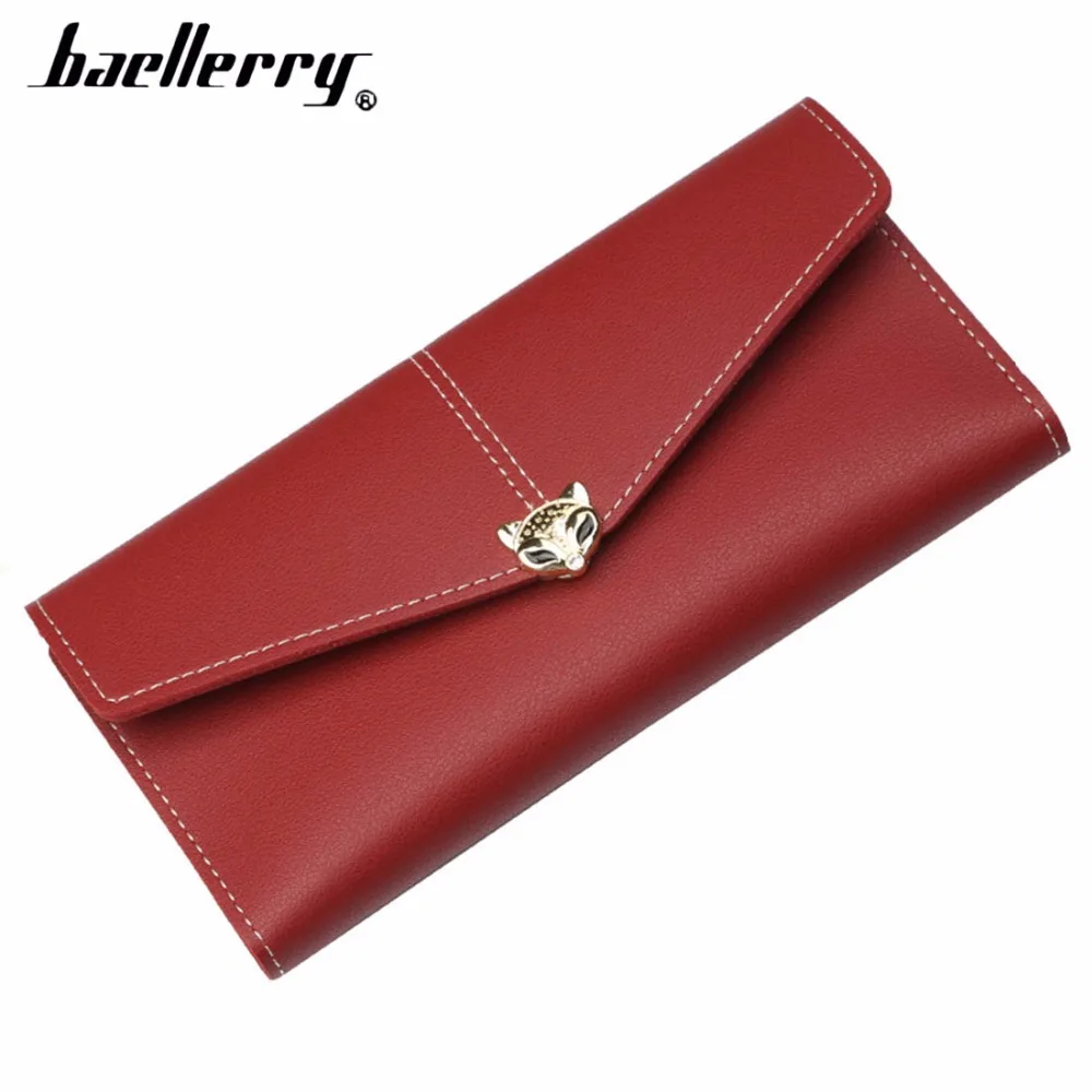 

2018 Fashion Baellerry Women Wallet PU Leather Long Card Holder Phone Pocket Female Purse Simple Quality Women Cluthch bag